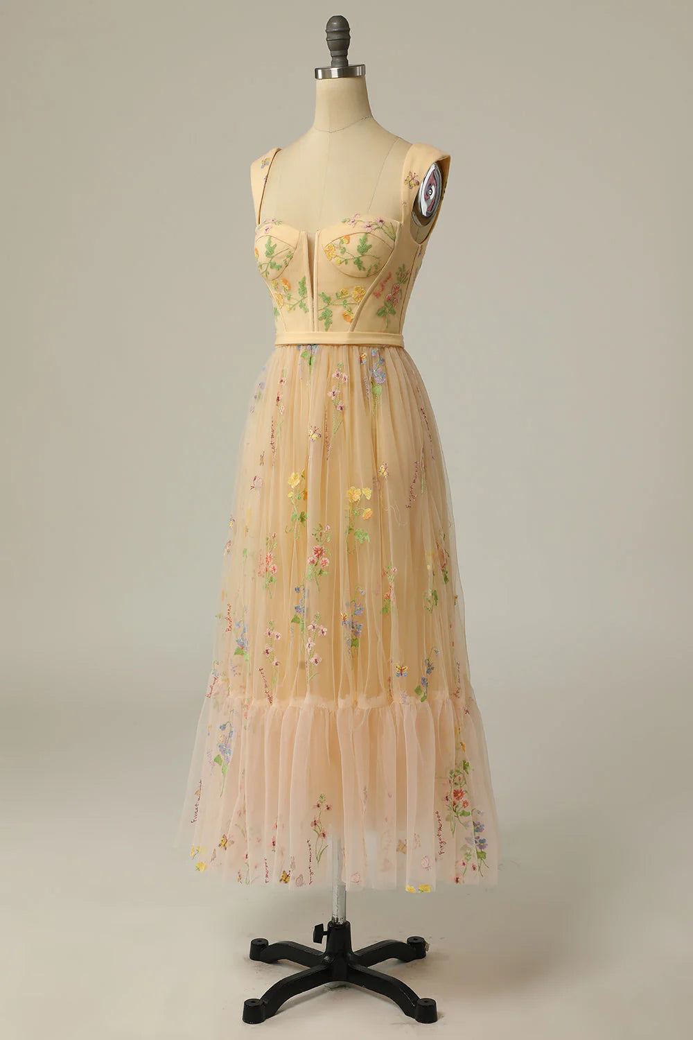 A Line Sweeheart Champagne Full Of Charm Prom Dress