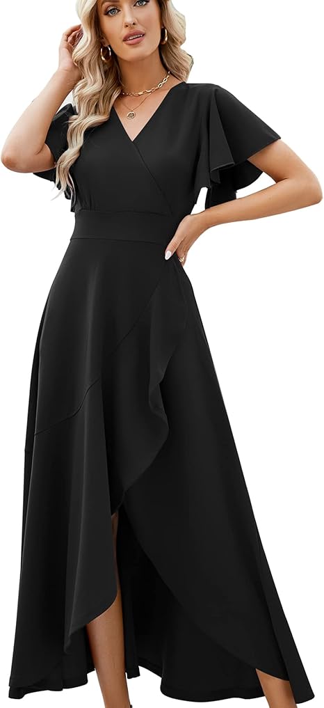 Long Black Formal Dresses for Women Gowns Evening Dress