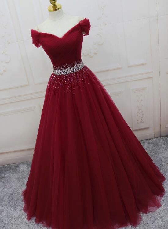 Handmade Off Shoulder Ball Full Of Charm Prom Dress