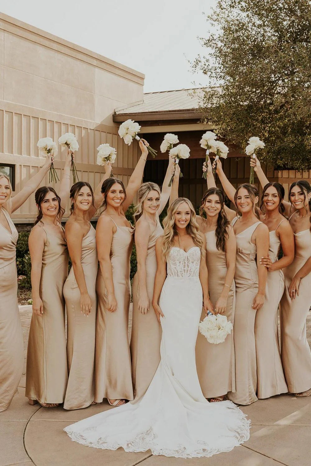 Elegant Mermaid Sweetheart White Corset Full Of Charm Wedding Dress