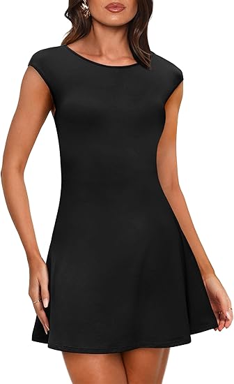 Womens Dresses Cap Sleeve Cocktail Graduation Formal Homecoming Dresses