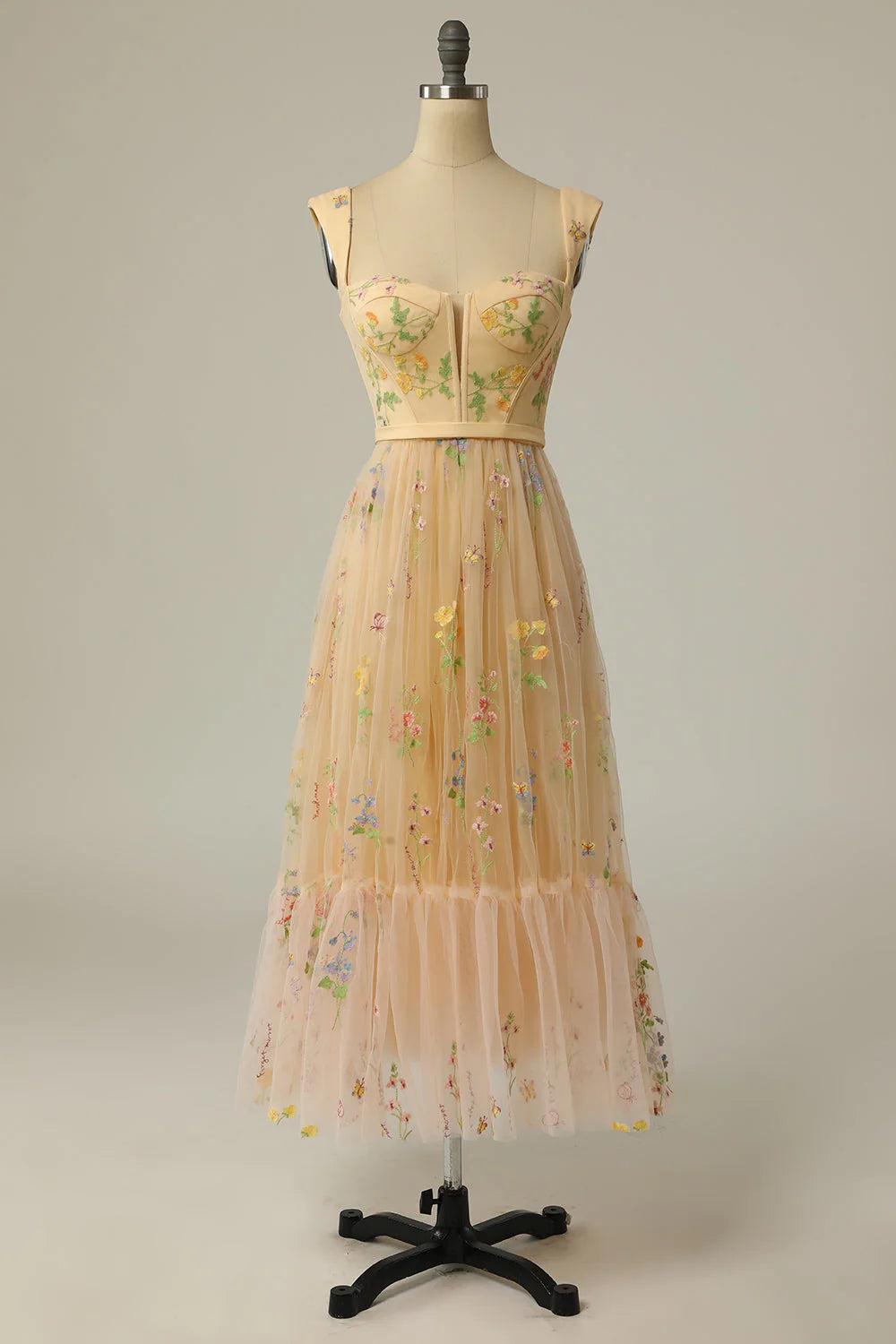 A Line Sweeheart Champagne Full Of Charm Prom Dress