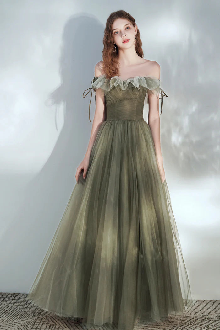 Lovely Off the Shoulder Unique Design Full Of Charm Prom Dresses