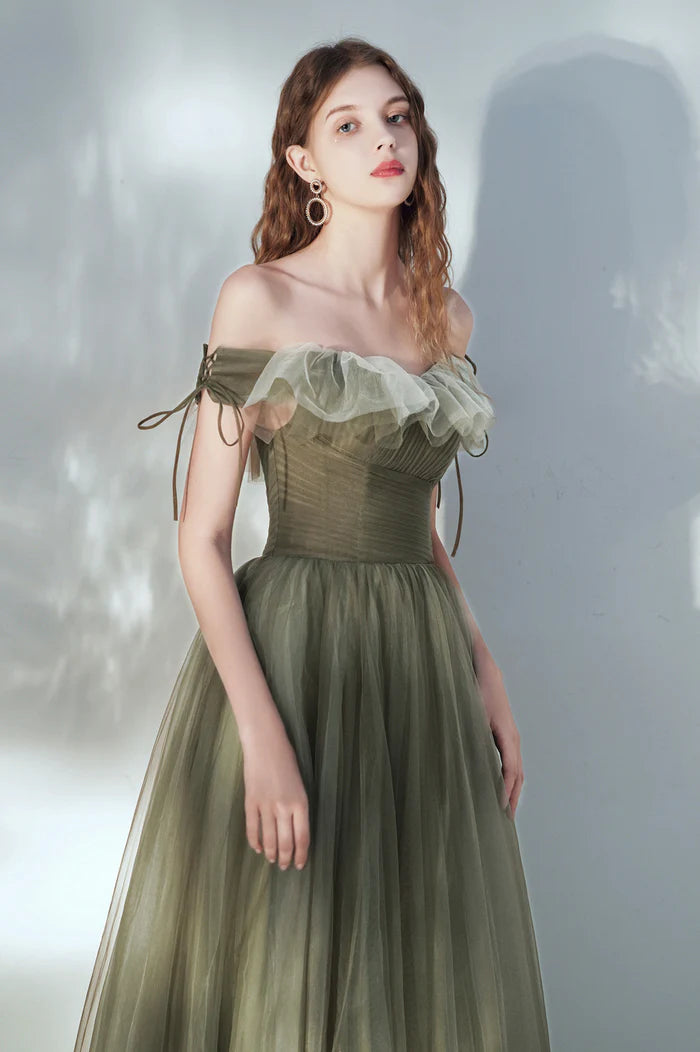 Lovely Off the Shoulder Unique Design Full Of Charm Prom Dresses