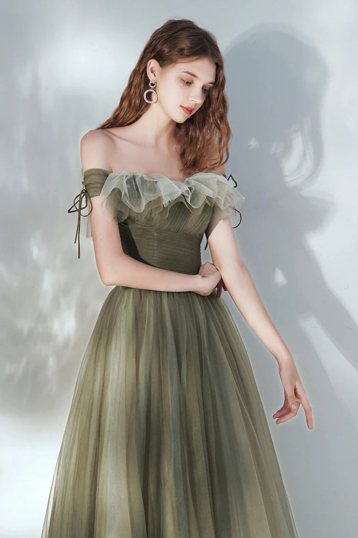 Lovely Off the Shoulder Unique Design Full Of Charm Prom Dresses