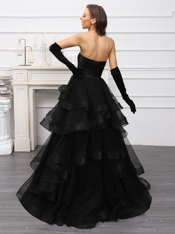 Formal Princess Sweetheart Long Tulle Full of charm Evening Dresses