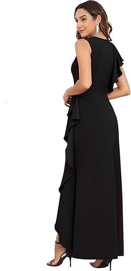 Long Formal Dresses for Women Black Cocktail Evening Evening Dresses