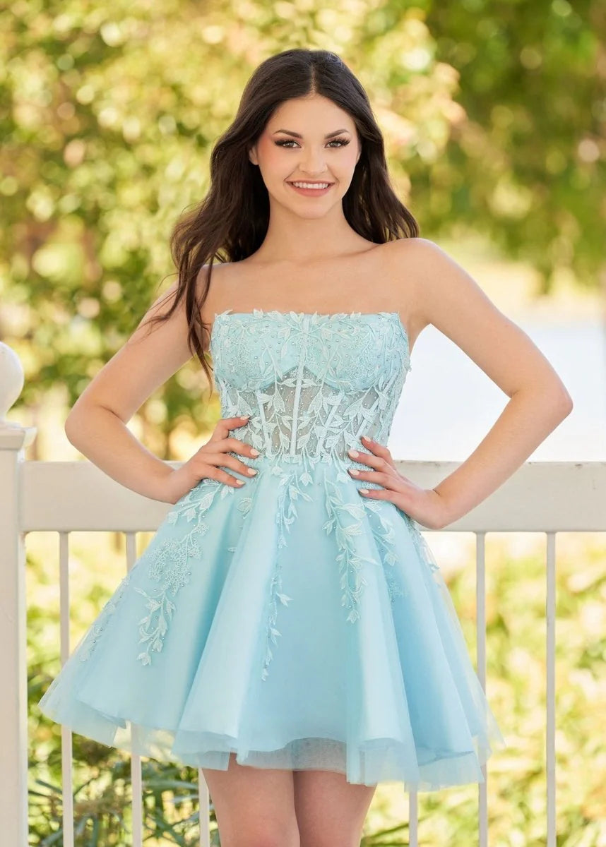 A-Line Tulle Lace   Retract Your Waist Full of charm Homecoming Dress