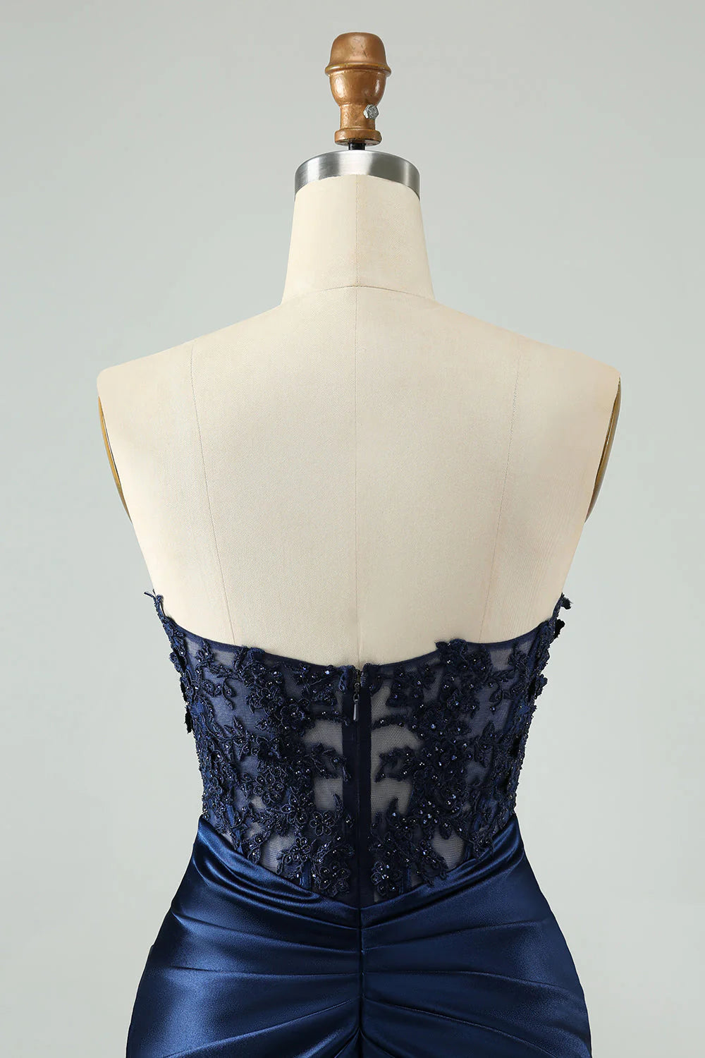 Sparkly Navy Bodycon Strapless Hollow Out Full Of Charm Homecoing Dress