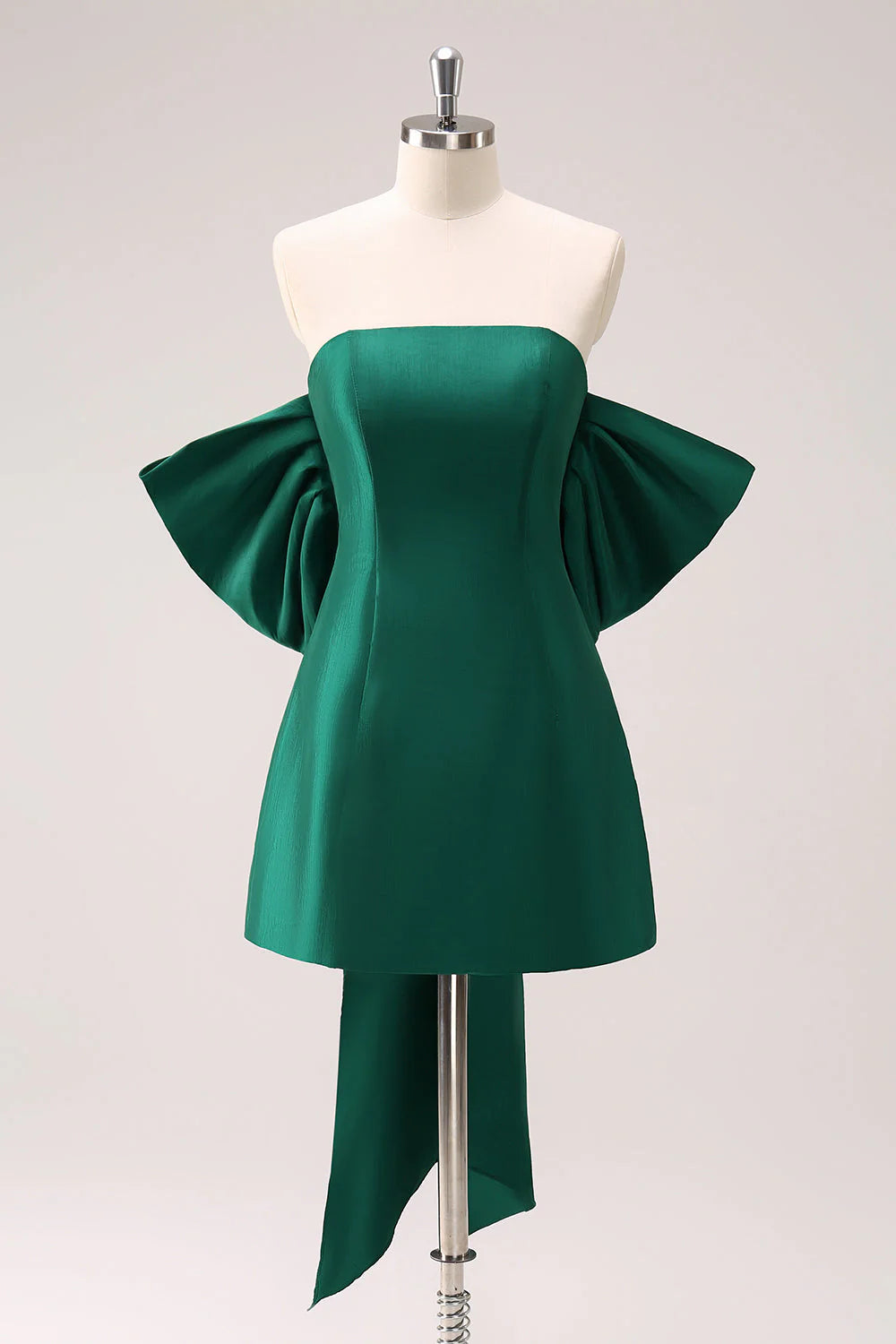 Dark Green Strapless A Line Short Full Of Charm Homecoing Dress