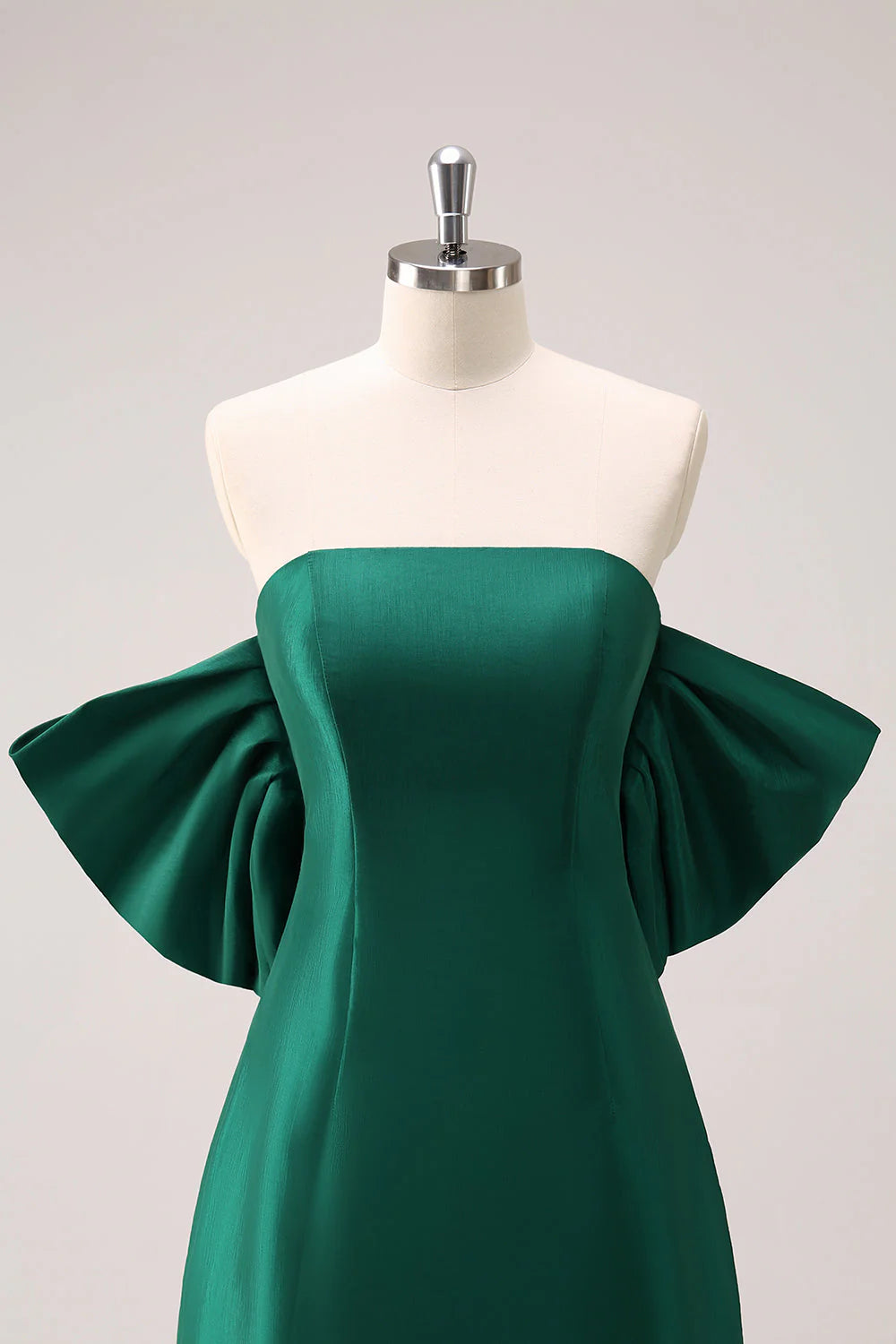 Dark Green Strapless A Line Short Full Of Charm Homecoing Dress