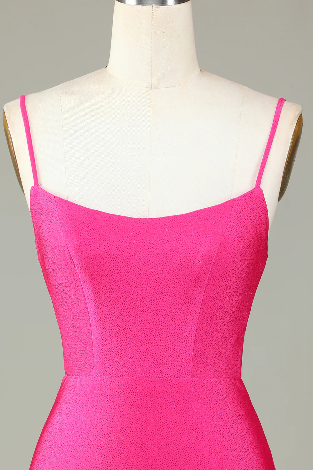 Fuchsia Sequins Lace-Up Tight Short Full Of Charm Homecoing Dress