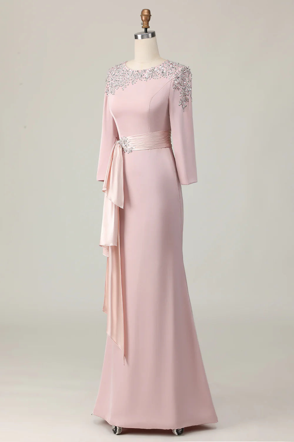 Blush Lace Sheath Full Of Charm Mother of Bride Dress
