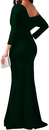 Women's Evening Gowns Formal Elegant Long Sleeve Evening Dresses
