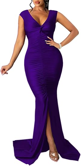 Sexy Formal Dress for Women Ruched Off Shoulder Evening Dresses