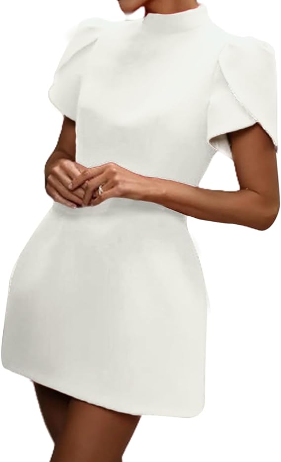 Women's Elegant Bow Backless Hollow Out  Homecoming Dresses