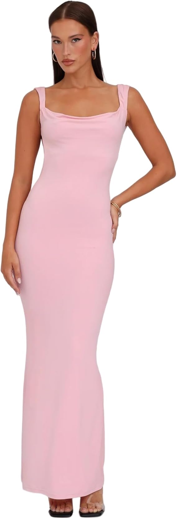 Women’s Elegant Satin Bow Maxi Dress Full of charm Evening Dress