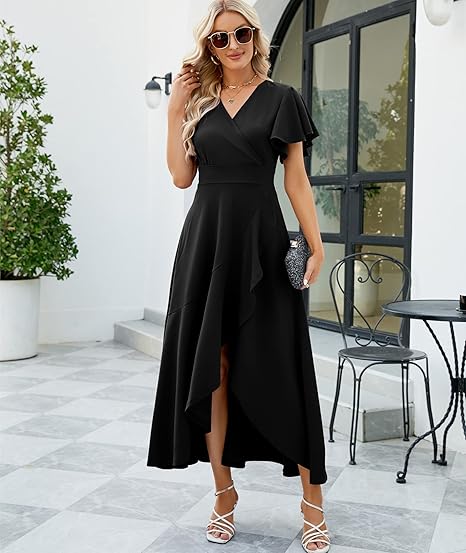 Long Black Formal Dresses for Women Gowns Evening Dress