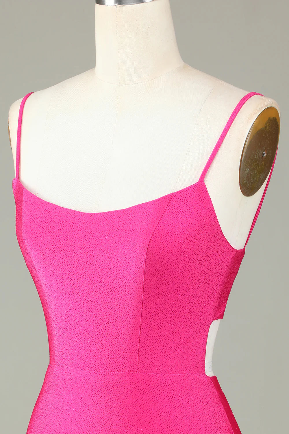 Fuchsia Sequins Lace-Up Tight Short Full Of Charm Homecoing Dress