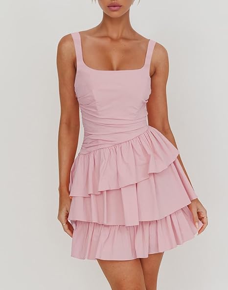 A Line Square Neck Short Prom Graduation Full Of Charm Homecoming Dresses
