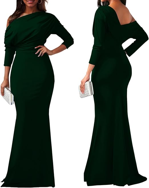 Women's Evening Gowns Formal Elegant Long Sleeve Evening Dresses