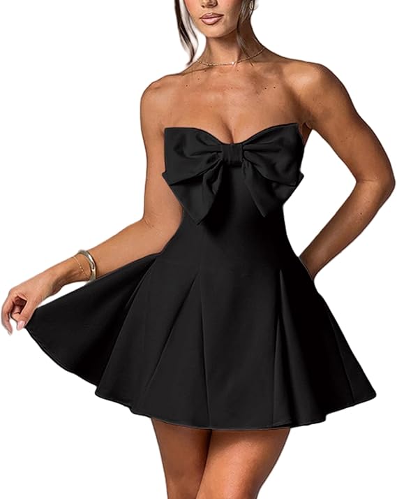 Women's Sexy Strapless Tube Full Of Charm Homecoming Dresses