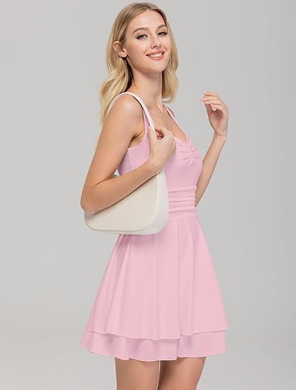 Women's Square Neck Sleeveless Mini Full Of Charm Homecoming Dresses