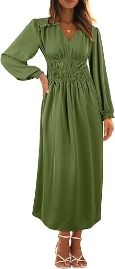 Womens Casual Boho Deep V Neck Short Sleeve Long Evening Dresses