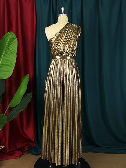 Women's Sexy Off Shoulder Satin High Split Ruched Style Evening Dress