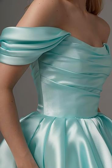 Satin Pleated A-line Short Prom Full Of Charm Homecoming Dresses