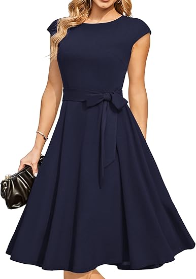 Formal Wedding Guest Church Modest Graduation Homecoming Dresses