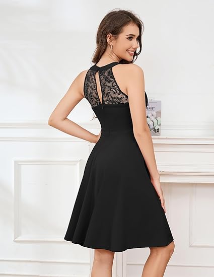 Short Vintage Prom Halter Full Of Charm BeachHomecoming Dresses