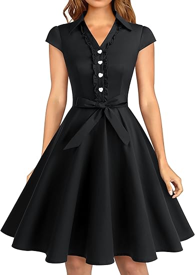 Wedtrend Women's 1950s Retro Rockabilly Homecoming Dress