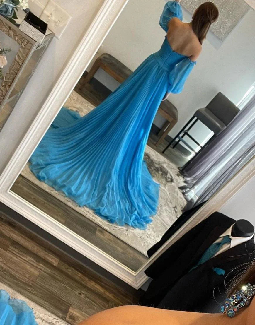 Elegant A-Line Court Train Full Of Charm Prom Dress