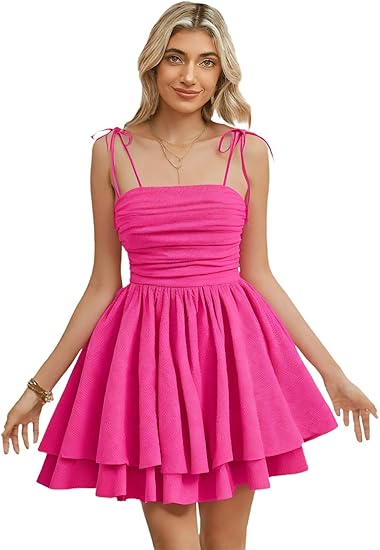Women's Tie Shoulder Ruched Sleeveless Full Of Charm Homecoming Dresses