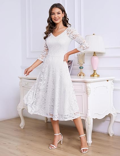 Womens Long-Sleeve Full Of Charm Homecoming Dresses