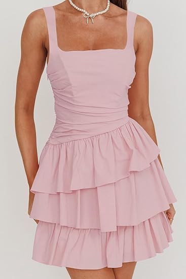 A Line Square Neck Short Prom Graduation Full Of Charm Homecoming Dresses