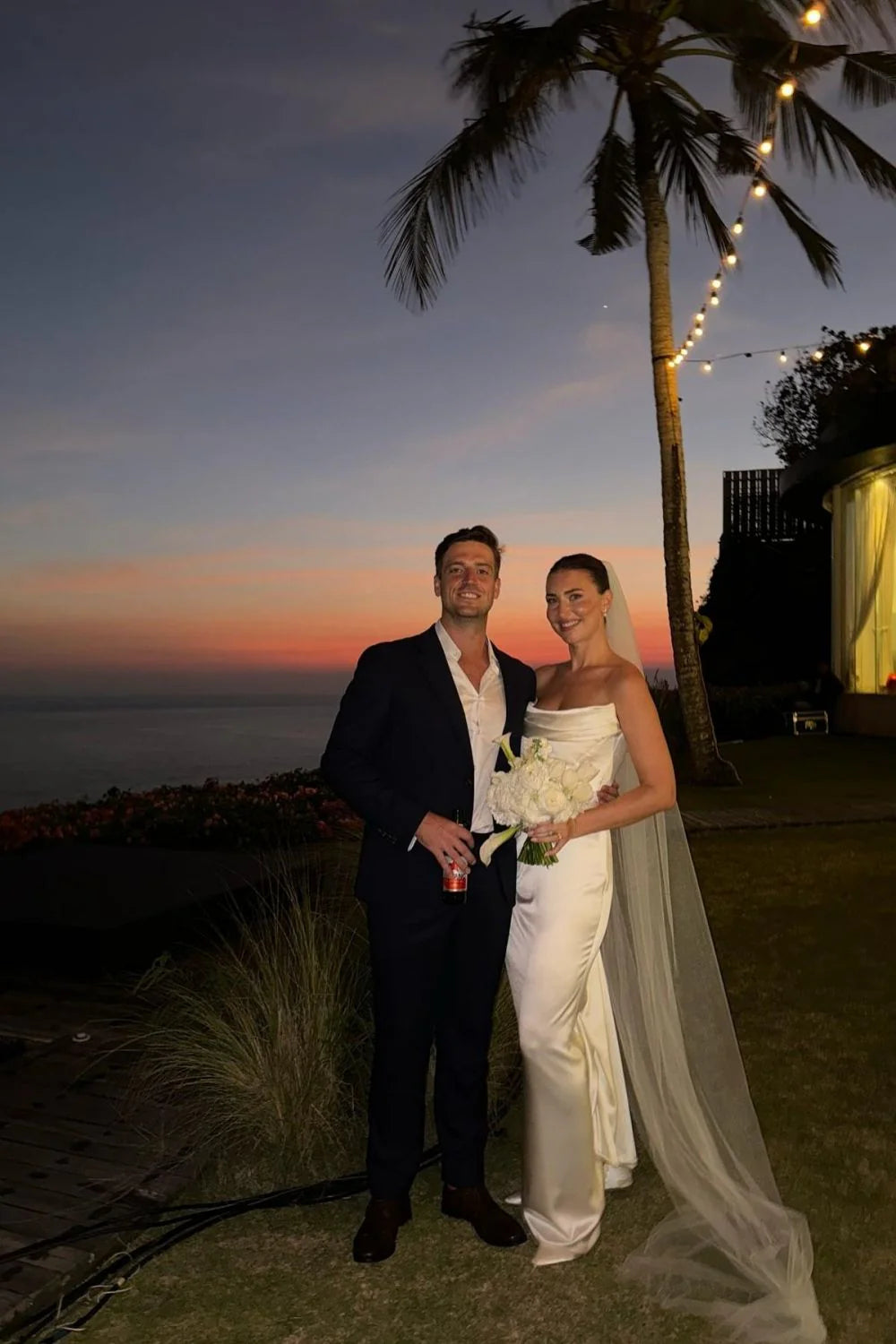 Stunning Mermaid Strapless White Corse Full Of Charm Wedding Dress