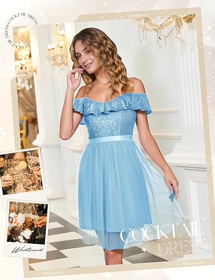 Sequin Dress for Women Short Full Of Charm Homecoming Dresses