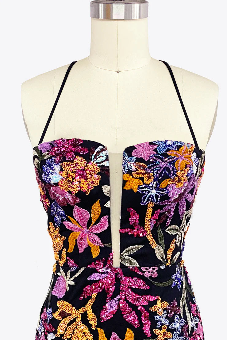 Cute Bodycon Black Lace Sequins Short Homecoming Dresses