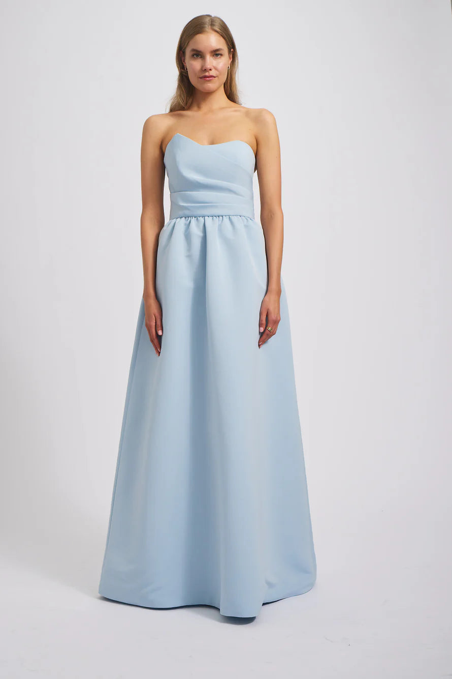 A-Line Strapless Sweetheart Neck Floor Length Bridesmaid Dresses
