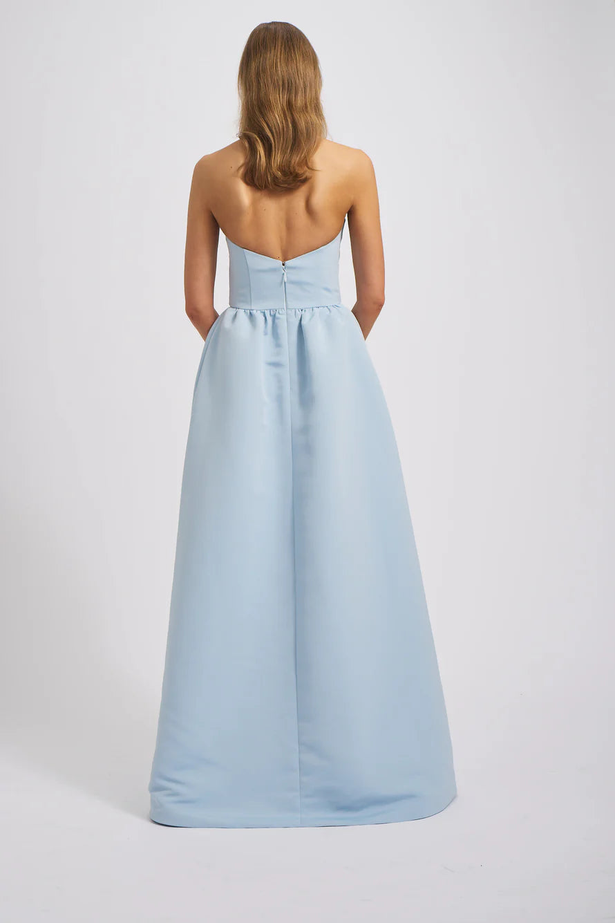 A-Line Strapless Sweetheart Neck Floor Length Bridesmaid Dresses