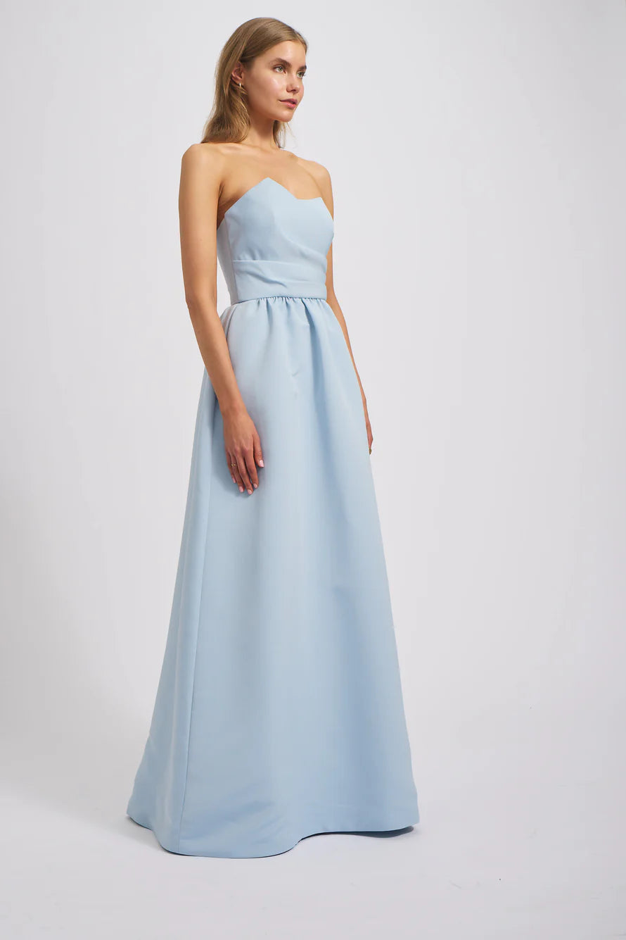 A-Line Strapless Sweetheart Neck Floor Length Bridesmaid Dresses