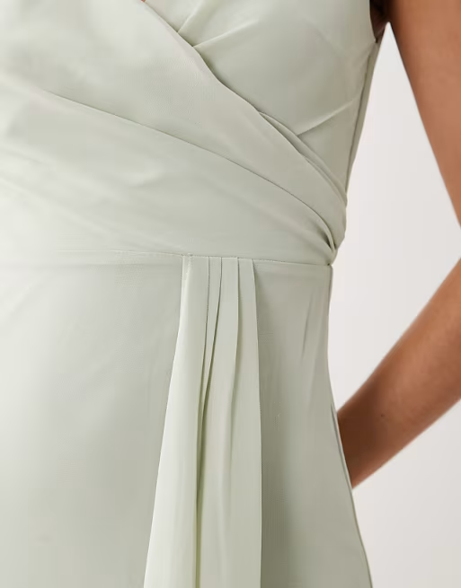 Chiffon Sheath V-Neck Sleeveless Back-Zip Floor Length Bridesmaid Dress