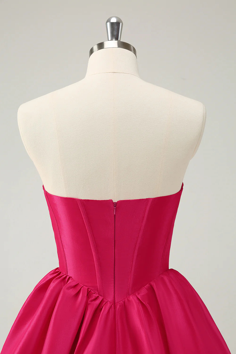 Cute A Line Sweetheart Corset Short Fuchsia Homecoming Dress