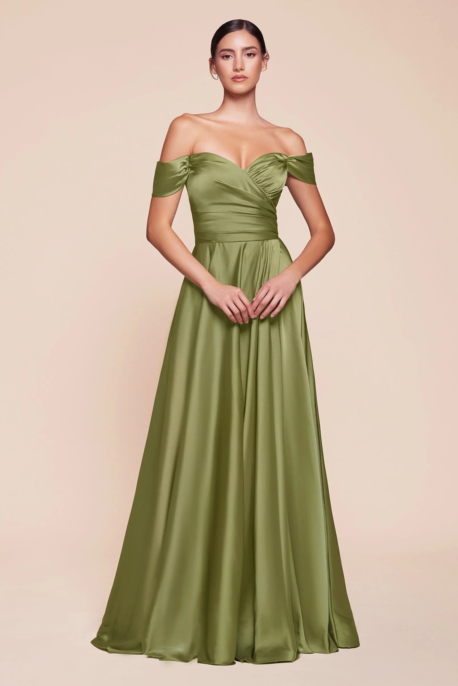 Elegant A-Line Off The Shoulder Sweetheart Neck Short Sleeve Floor Length Evening Dress