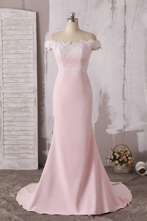 Elegant V Neck Flutter Sleeve Lace Appliqué Slit Floor Length A Line Formal Prom Dress