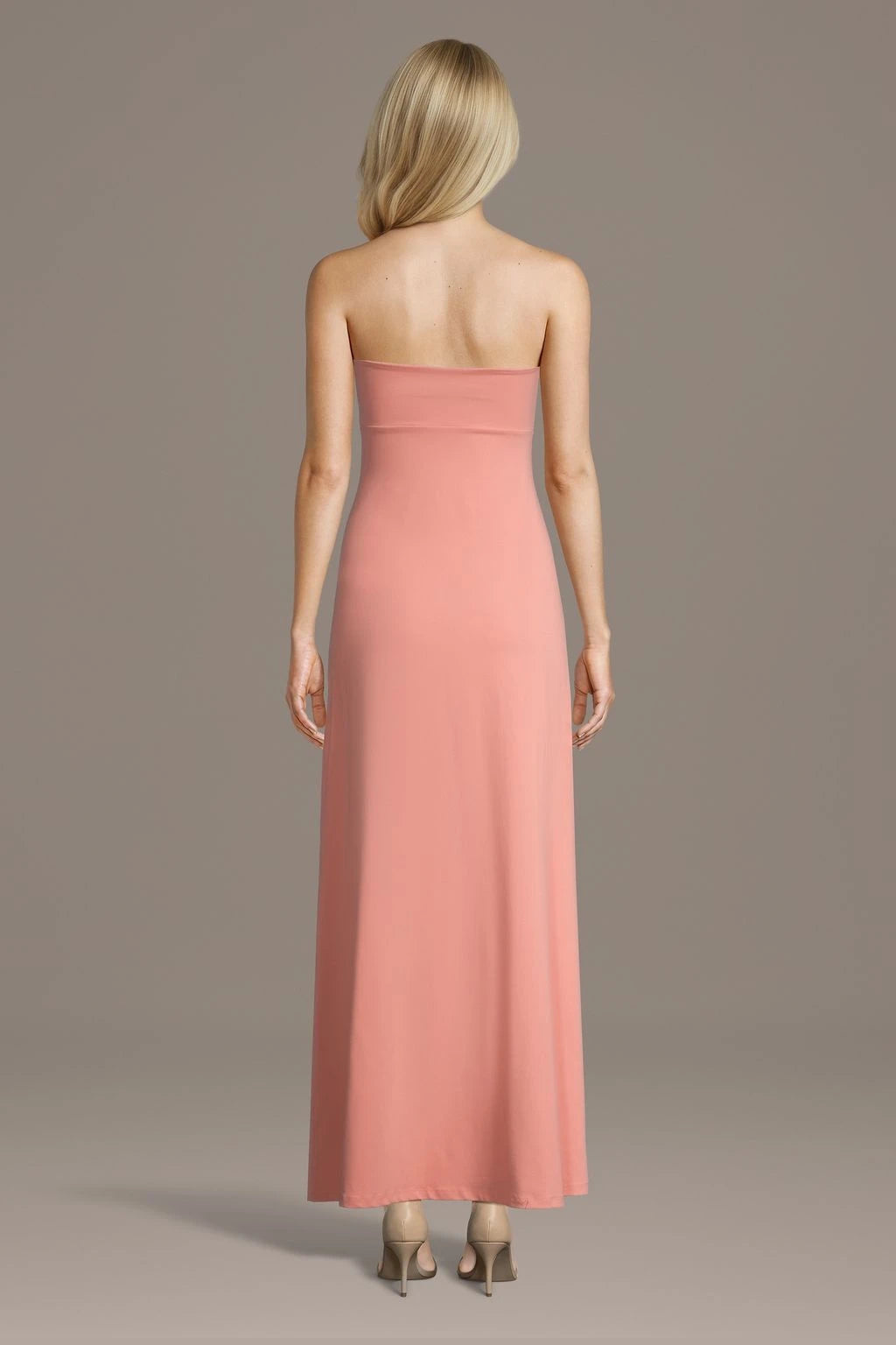 Flowy Chiffon A-Line Strapless Sweetheart Sleeveless Simple Back Floor-Length Mother of the Bride Dresses