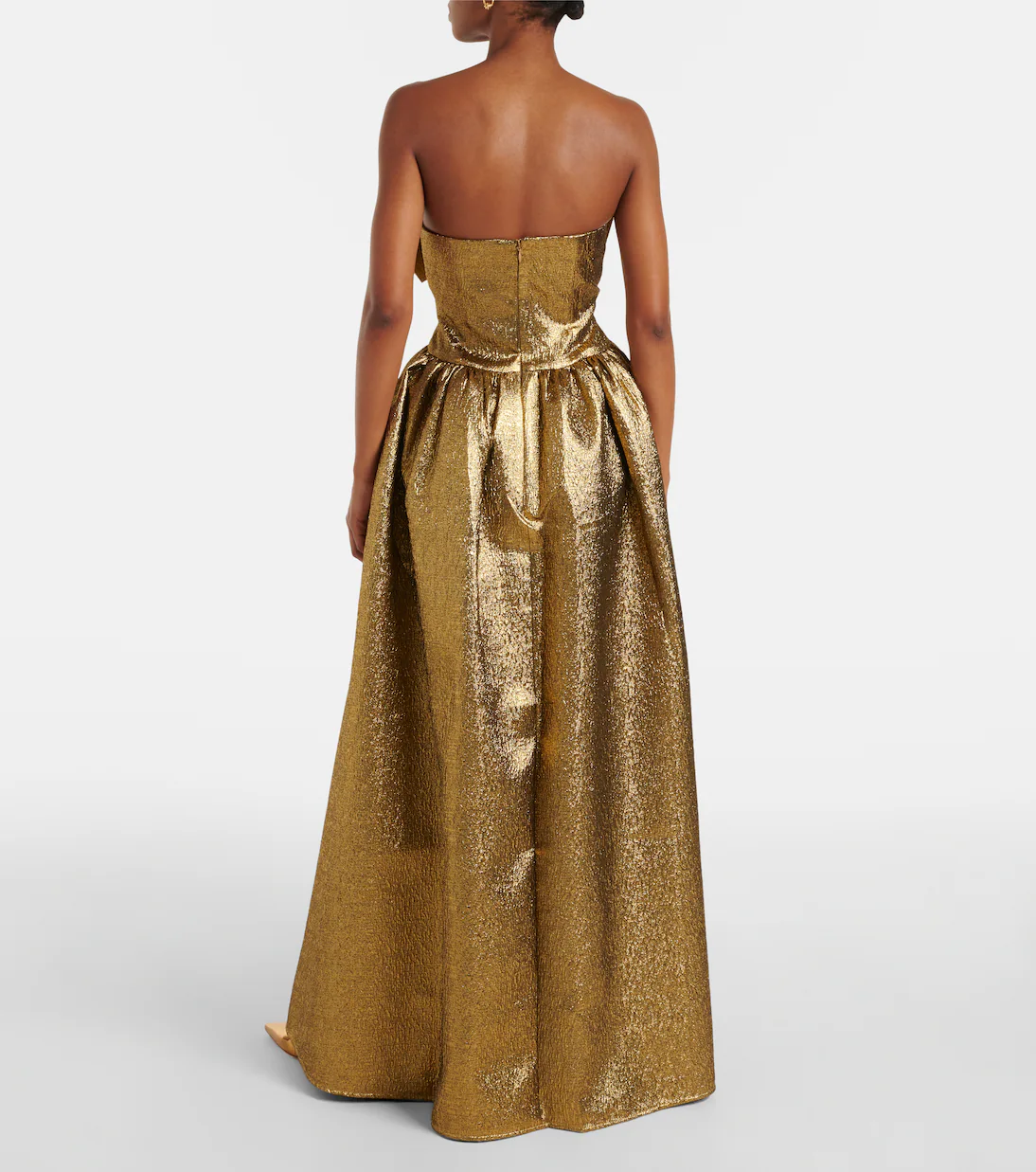 Glamorous A-line Ball Gown Strapless Sweetheart Neck Sleeveless Open Back Floor Length Formal Evening Dress