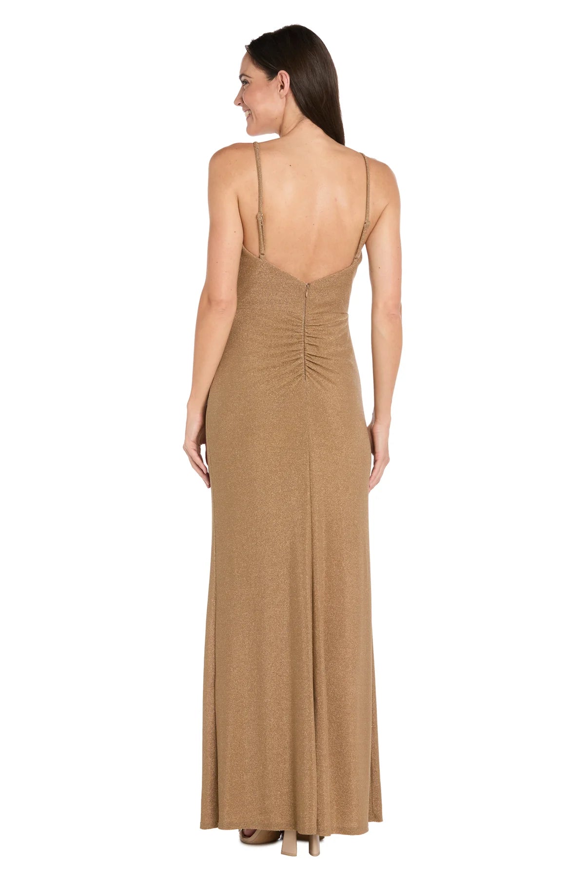 Glamorous Shimmer Mermaid Sweetheart Spaghetti Straps Low Back Floor Length Evening Dress
